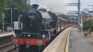 Steam Train 45596 Bahamas London – Bishops Lydeard and return [upl. by Wendelina]