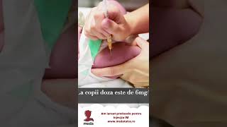 Injectia intramusculara  IM   curs video shorts nursery asistente [upl. by Sprage]