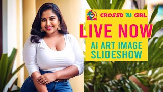 🔴 Live Now Fashion Photography AI Art Image Slideshow  CrossD Ai Girl  AI Model Lookbook live [upl. by Lombardy]