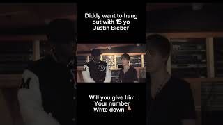 Diddy want to hang out with 15 yo Justin Bieber shorts viral trend diddy justinbieber fyp [upl. by Noillid]