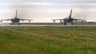 Paired Burner Tornado takeoff Lossiemouth [upl. by Neff898]