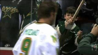 Mike Modano Named First Star Of The Game In Minnesota April 10 2010 [upl. by Einyaj]