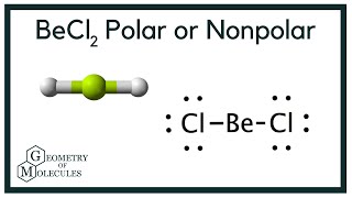 Is BeCl2 Polar or Nonpolar Beryllium Chloride [upl. by Swisher276]