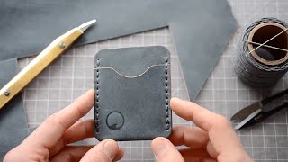 Making a 2 Pocket Minimalist Wallet [upl. by Ainot377]