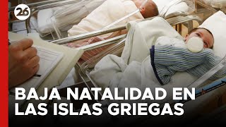 Las autoridades están preocupadas por la baja natalidad en las islas griegas [upl. by Garfinkel46]