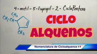 Nomenclatura de CICLOALQUENOS súper fácil [upl. by Isoj242]