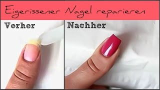 SOS  Eingerissener Nagel reparieren [upl. by Arabelle]