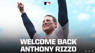 Anthony Rizzo gets warm ovation for first game back at Wrigley Field [upl. by Ridglee299]