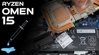 2020 HP OMEN Ryzen 7 Thermal Paste Replacement Guide [upl. by Belmonte]