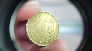 italy 10 Euro Cents 1st map quotBirth of Venusquot nordic gold Coin S86 [upl. by Walrath]