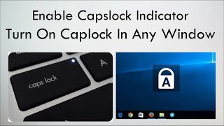 SOLVED How to turn on Windows 10 Caps Lock indicator  Turn on Caps Lock Indicator in Windows [upl. by Eilagam627]