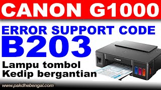 Penyebab Error B203 Pada Printer Canon G1000 G2000 G3000 Dst [upl. by Anaitsirc]