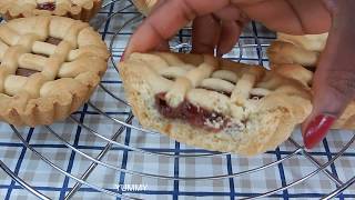 STRAWBERRY JAM TARTS  NUTELLA TARTS RECIPE  HOW TO MAKE SWEET SHORTCRUST PASTRY [upl. by Juliana]