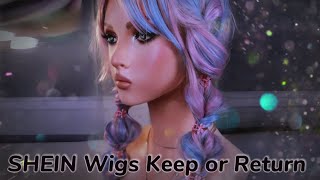 Let’s decide together🤔 SHEIN wigs keep or return [upl. by Einej]