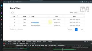 laravel 8 data table  get data  view on table  ordable and searchable easy method  source code [upl. by Yecats319]