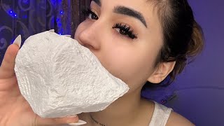 🔋Eating chalk Chalkand Clay  asmr 🔋ХРУСТ мела и глины 🔋Пробуем новые сорта🔋chalk [upl. by Qiratla]