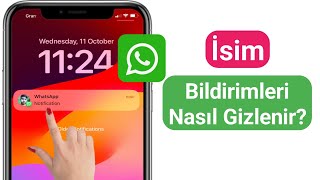 İPhoneda İsim Bildirimleri Nasıl Gizlenir  Whatsapp bildiriminde adı gizle iphone [upl. by Sorodoeht]