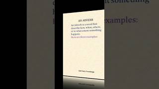 An Adverb Short Definition with Examples knowledge educational part of speech [upl. by Dannel]