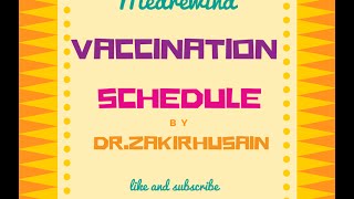 Vaccination schedule India [upl. by Kcinom944]