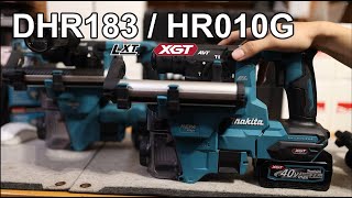 Makita Review HR010G amp DHR183 Cordless Rotary Hammer [upl. by Nylsej]