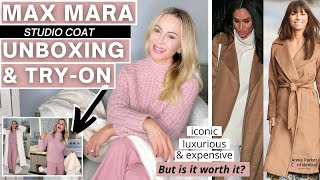 MAX MARA COAT UNBOXING amp TRYON Iconic Coat Worth the Price [upl. by Tyree802]