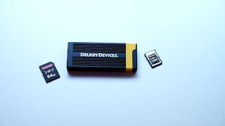 Delkin Devices DDREADER58 CFexpress Type A and SD UHSII USB 32 Memory card reader [upl. by Ryann]