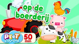 Boerderijdieren Dierengeluiden • Leukste Pretlettertjes Filmpjes op de boerderij [upl. by Ettenrahs]