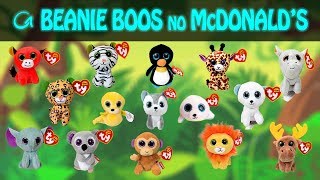 TY BEANIES BOOS NO McLANCHE FELIZ JANEIRO2018  McDONALDS  GIRO ESFERATOY [upl. by Nyllij]