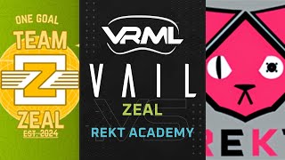 VAIL  ZEAL vs REKT Academy  Season 2 Week 2  VRML [upl. by Aicnetroh]