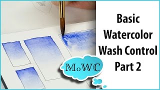 Basic Watercolor Techniques 2 – Graduated Washes [upl. by Eiderf]