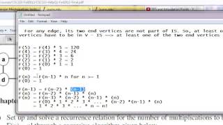 Factorial  Recurrence Relation and Solution [upl. by Kylstra]