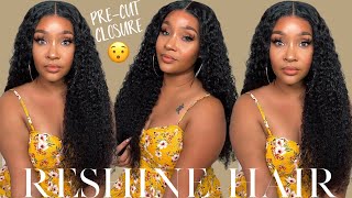 THE ULTIMATE BEGINNER FRIENDLY WIGMUST HAVEPRECUT 4X4 LACE CLOSURE CURLY WIG 😱 FT RESHINE HAIR [upl. by Flaherty]