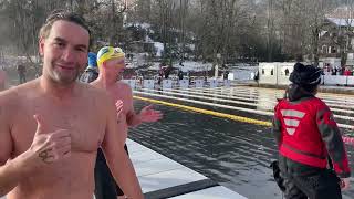 Winter Swimming World Championships 2023 Lake Bled Slovenia [upl. by Wixted]