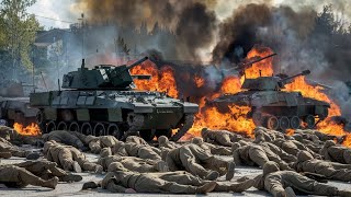 October 27th A convoy of 52 US M1A2 Abrams tanks was brutally destroyed by Russian forces in Odessa [upl. by Rosamond476]