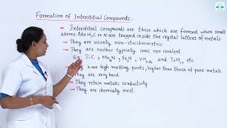 chemistry 4 2 15 FORMATION OF INTERSTITIAL COMPOUNDS [upl. by Wulf820]