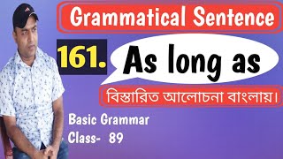 As long as  Grammatical Sentence 161  Basic Grammar Class 89  Completing Sentences [upl. by Ajed130]