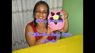 TORTILLERO DE COCINA TEJIDO A CROCHET [upl. by Ahsikahs]