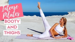 BUTT LIFT AND THIGH SCULPTING MAT PILATES WORKOUT 💕 [upl. by Annis609]