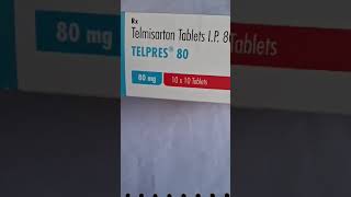 TELPRESS 80 TA TABLET  TELMISARTAN TABLET  USES SIDE EFFECTS AND BENEFITS  MEDICIN [upl. by Haliek420]