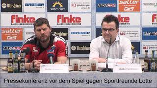 PK vor dem Spiel gegen Sportfreunde Lotte [upl. by Zacarias]