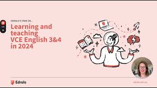 2024 VCE English Units 3amp4 Study Design walkthrough [upl. by Oiluig]