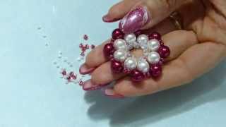 DIY tutorial collana fai da te ciondolo con perle e perline a raggi itaEnglish [upl. by Hannad]