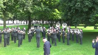 Aubade Veteranendag 2024 door Fanfare Korps Nationale Reserve met de mars The Captain General [upl. by Vins]