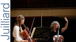 Mari Coetzee Faurés Cello Sonata No 1 in D Minor  Juilliard Steven Isserlis Cello Master Class [upl. by Epilif899]