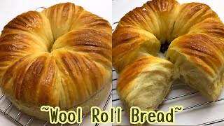 INI DIA RESEP WOOL ROLL BREAD SUPER LEMBUT woolbread rotiempuk [upl. by Ingra]