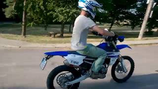 Yamaha WR450F 2016 Akrapovič slipon sound [upl. by Odnanref601]