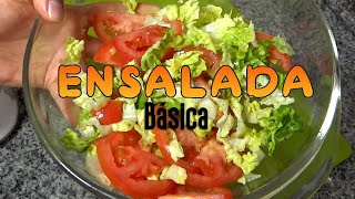 Ensalada de TOMATE y LECHUGA con todos los tips básicos [upl. by Leen203]