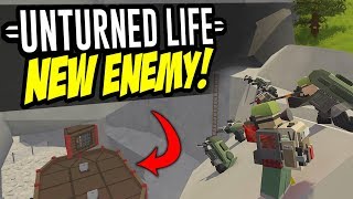 NEW ENEMY  Unturned Life Roleplay 81 [upl. by Salena]