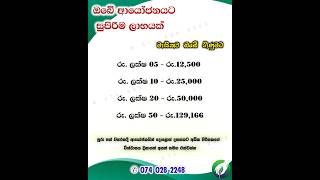 ඔබේ ආයෝජනයට ආකර්ශනීය ප්‍රතිලාභයක්  Power Hands Plantation  Privilege Plan  Short term investment [upl. by Aicatsanna]