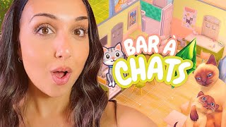 J’ai construis un BAR À CHATS fonctionnel  🐈 l challenge sims 4 [upl. by Yadahs]